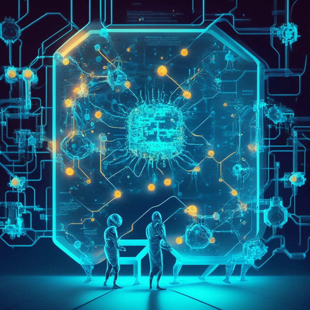 AI discovering new superbug-fighting antibiotic, detailed lab scene, warm lighting, researchers examining molecule, sense of triumph in the air, machine learning-powered analysis, contrasting ethical concerns and breakthrough benefits, hope for public health.