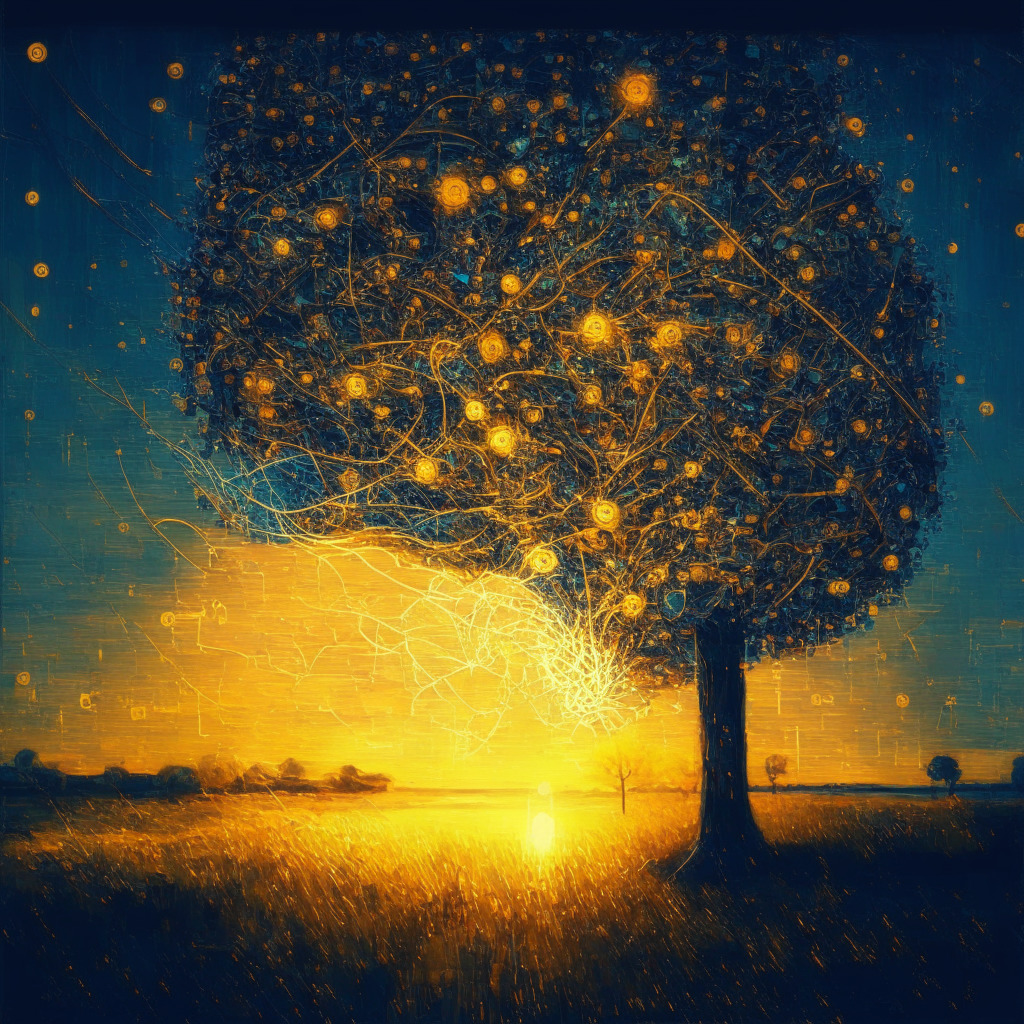 AI learning concept art, evening light casting a warm glow, neural network interconnecting humans, artistic style reminiscent of Van Gogh's Starry Night, a fusion of technology & creativity, mood of inspiration & innovation, celebrating continuous learning in machine learning & AI advances.