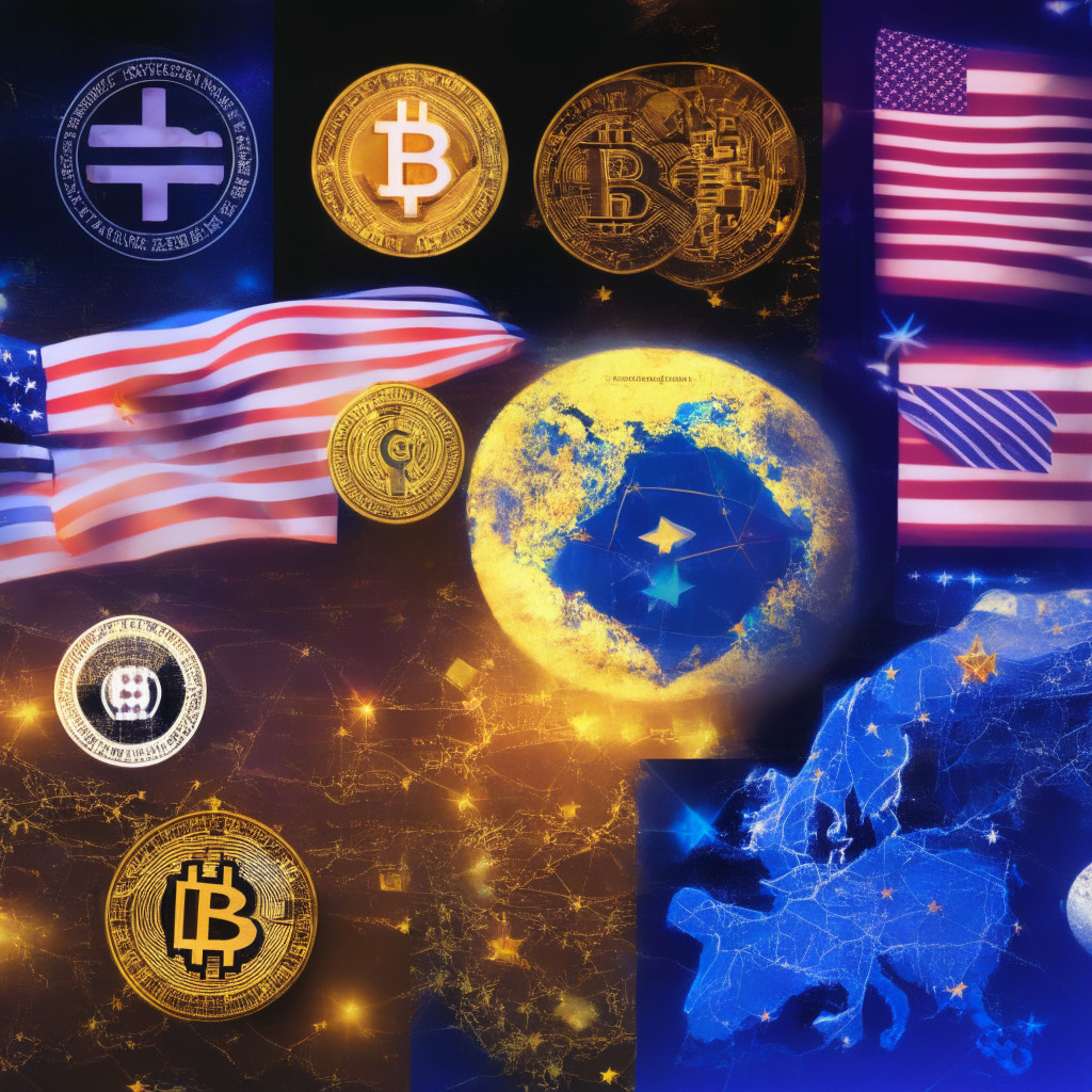 Global crypto expansion, contrasting US & European regulatory approaches, Ripple thriving in EU & Asia, MiCA legislation fostering innovation, Sendi Young's vision for mainstream adoption, CBDCs & stablecoins enabling interoperability, SEC legal battle highlighting US challenges, harmonious policy development for crypto industry.