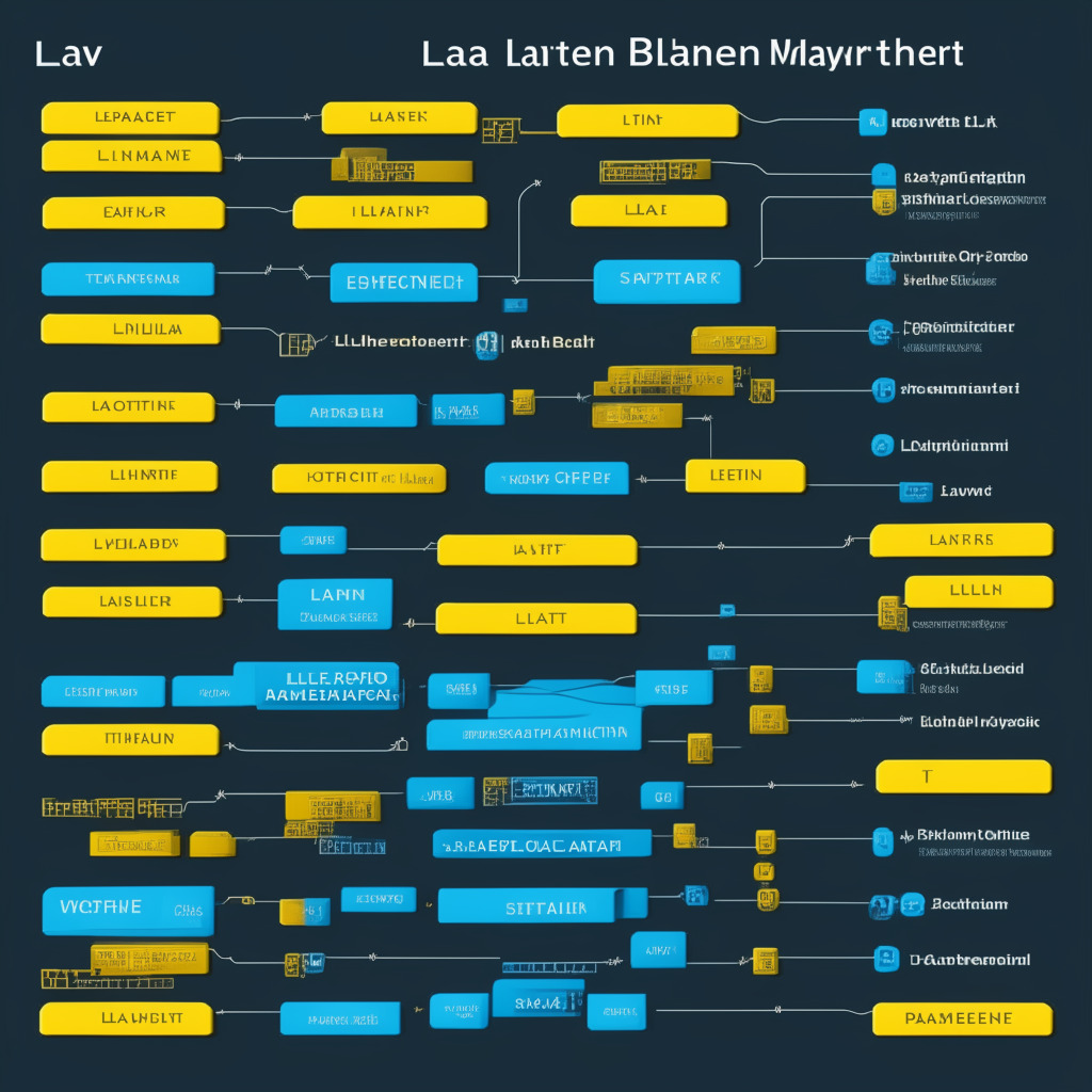 Layer 1 blockchain, high-speed transactions, instant processing, scalability, Move programming language, Decentralized Finance, parallel processing, horizontal scaling, low transaction costs, former senior executives, proof-of-stake, token staking, on-chain voting, gas fees, Binance Launchpool, retail users, whales, controversial token grab, market-making, uneven wealth distribution, accessibility barriers, long-term sustainability, moody cyberpunk setting, soft neon lights, contrasting shadows, expressive visual language, atmospheric depth.