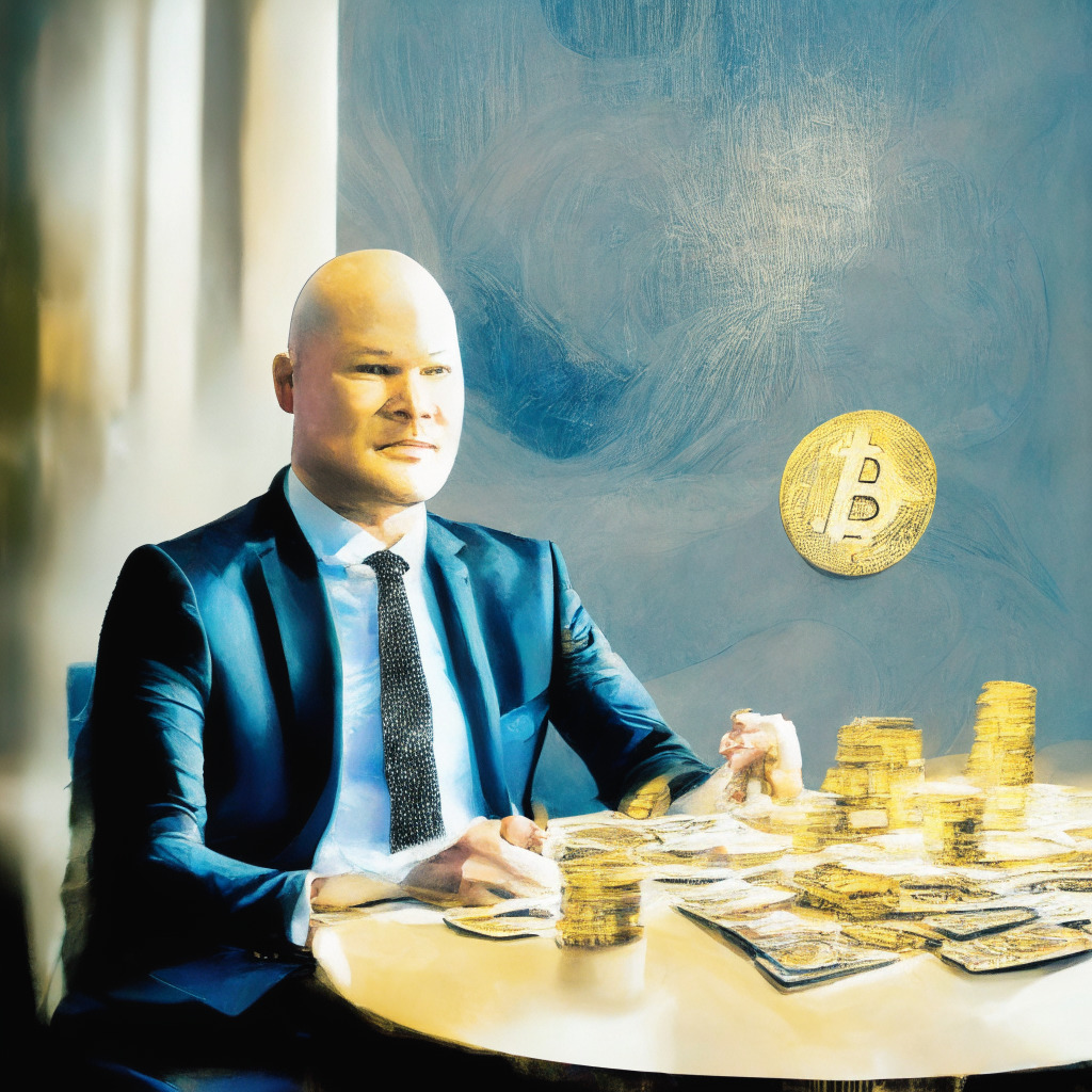 Michael Novogratz in interview ambience, soft light cascading over diverse investment portfolio spread on table with Bitcoin, Ethereum, gold, silver, elements hinting towards Chinese tech and finance. Artistically abstract wave of regulations rolls in the background, infused with optimism yet puzzling ambiguity. The mood is cautiously optimistic, yet thrillingly uncertain.